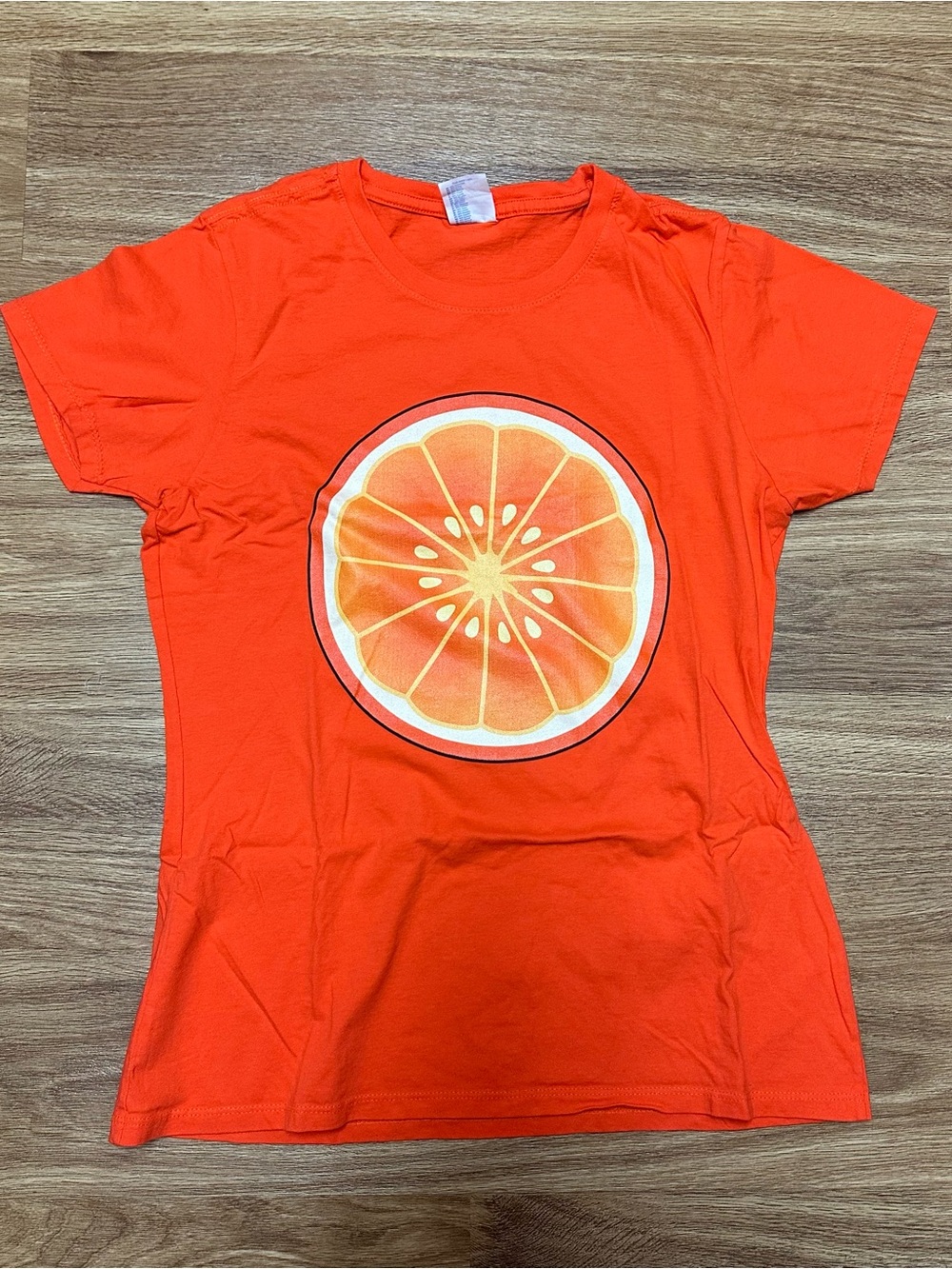 Port and Company - Women’s Orange Graphic Citrus Tee - Size Medium